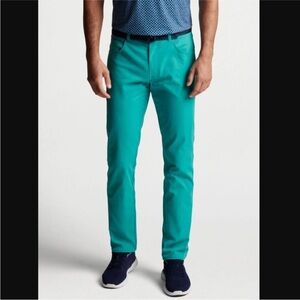 Peter Millar EB66 Performance 5-Pocket Pants Green Men’s 33×32